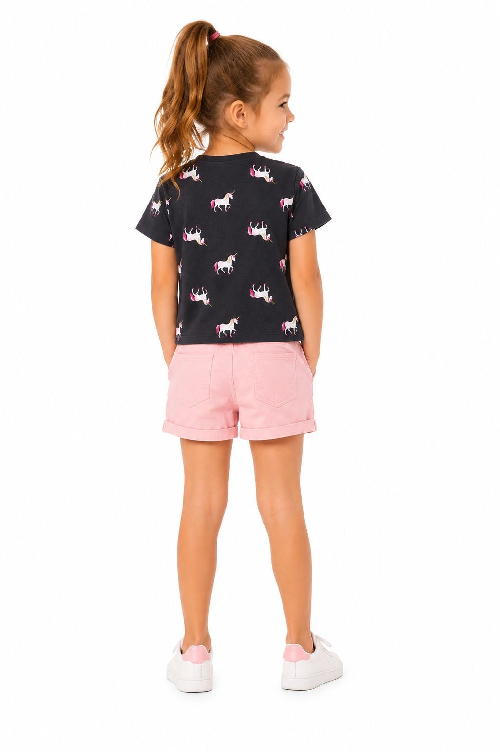 OLD NAVY-Gray short-sleeved t-shirt for girls