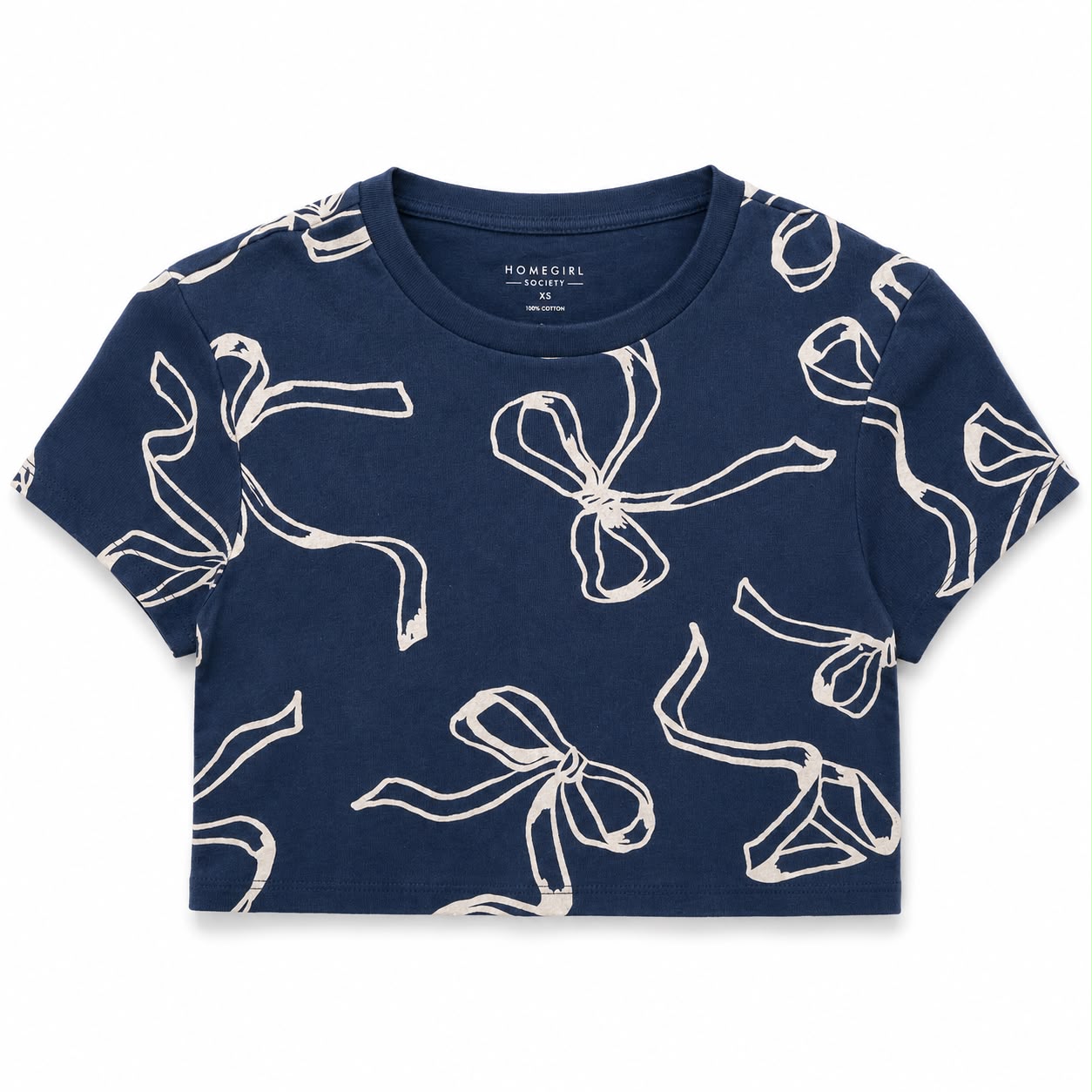 Homegirl Society navy blue short t-shirt Women’s