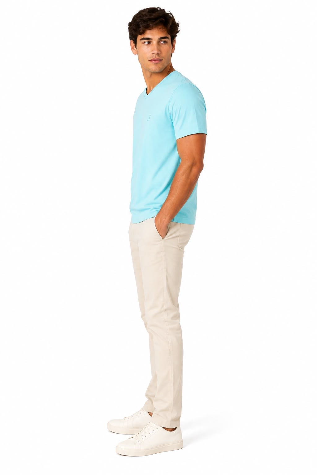 NAUTICA-Classic V-neck t-shirt