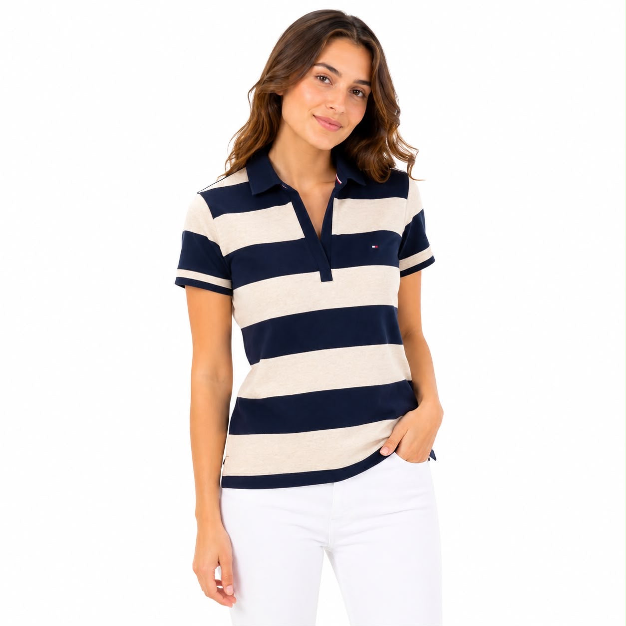 TOMMY HILFIGER-Slim Fit Zip Polo