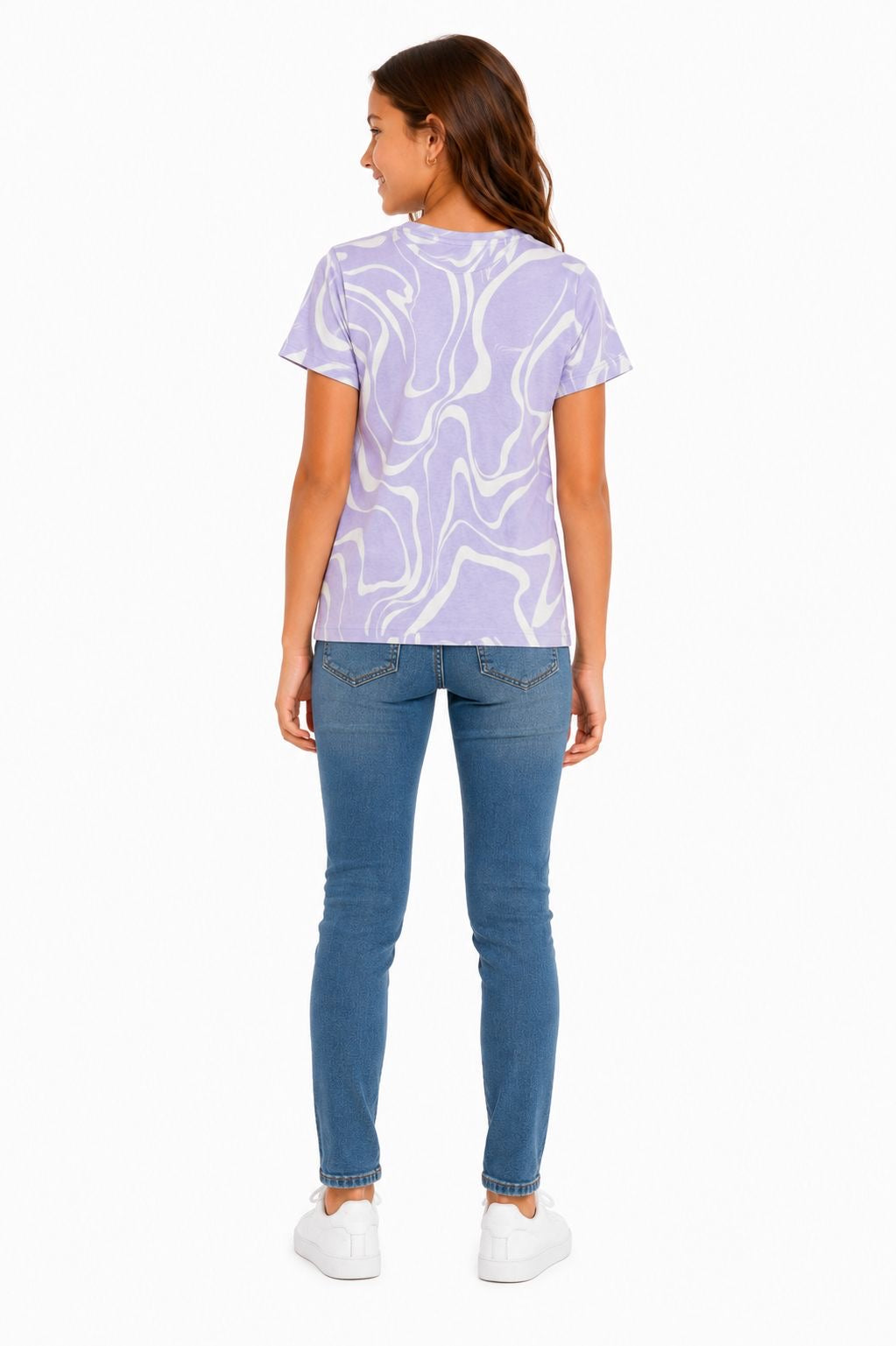 Short-sleeved t-shirt for girls from the Old Navy brand in lilac