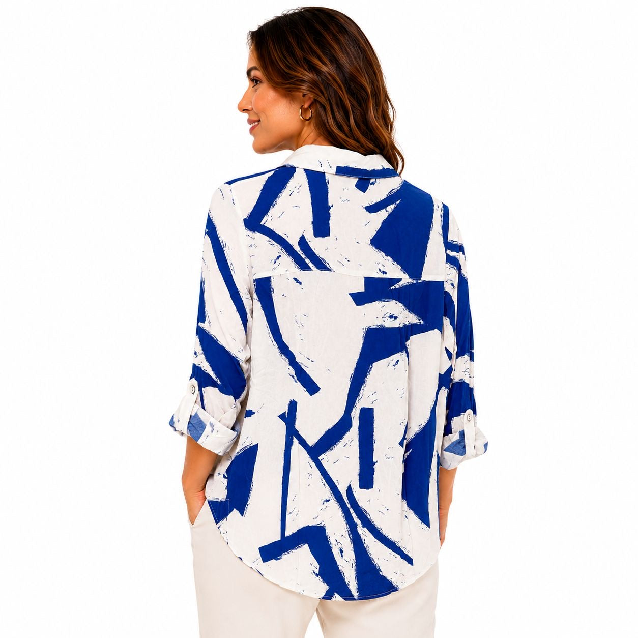 Figueroa & Flower A printed blouse With collar and buttons Women’s