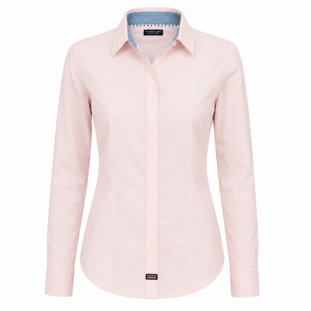 U.S Polo Assn Solid Stretch Poplin Shirt