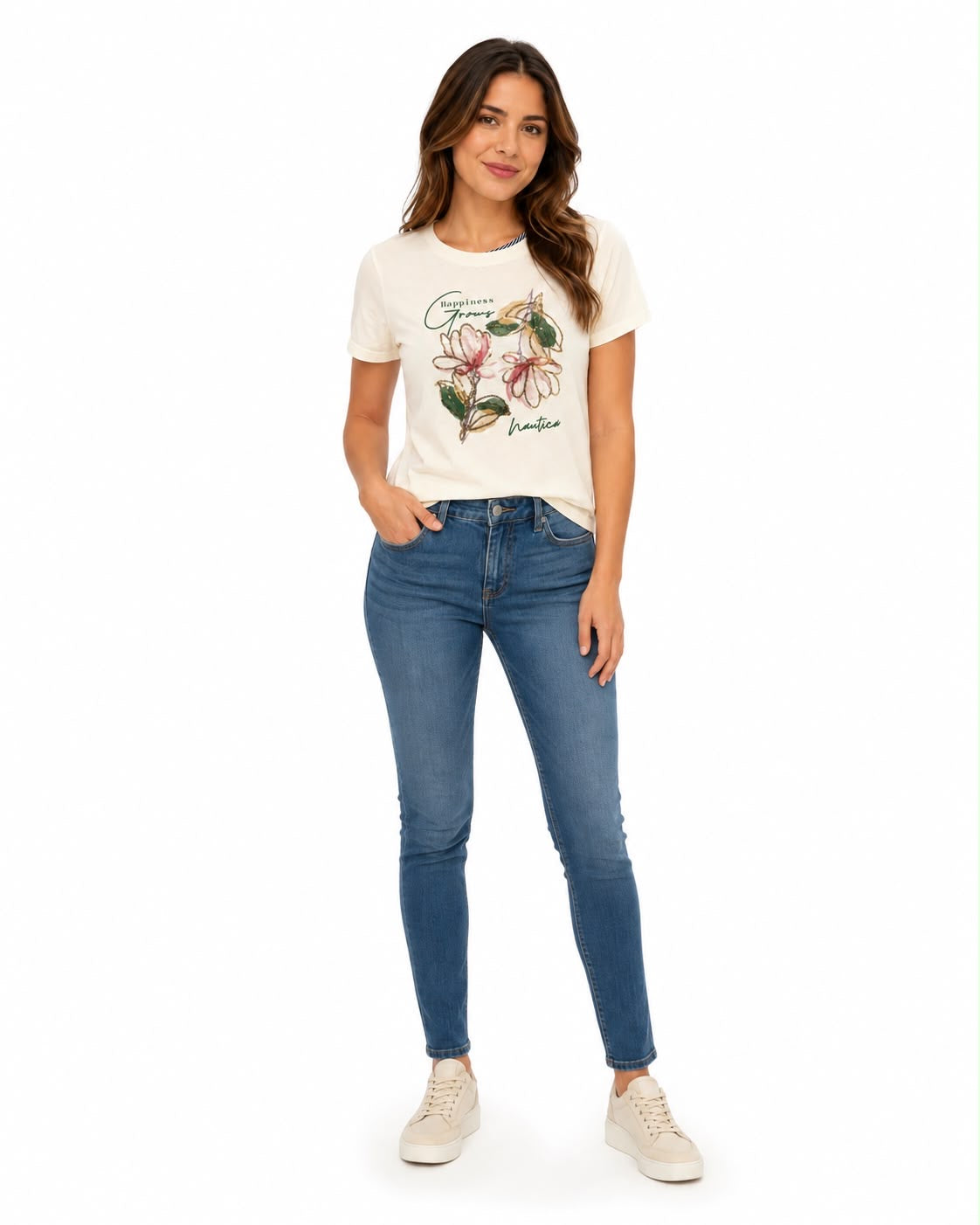 NAUTICA-Short-sleeved t-shirt in cream