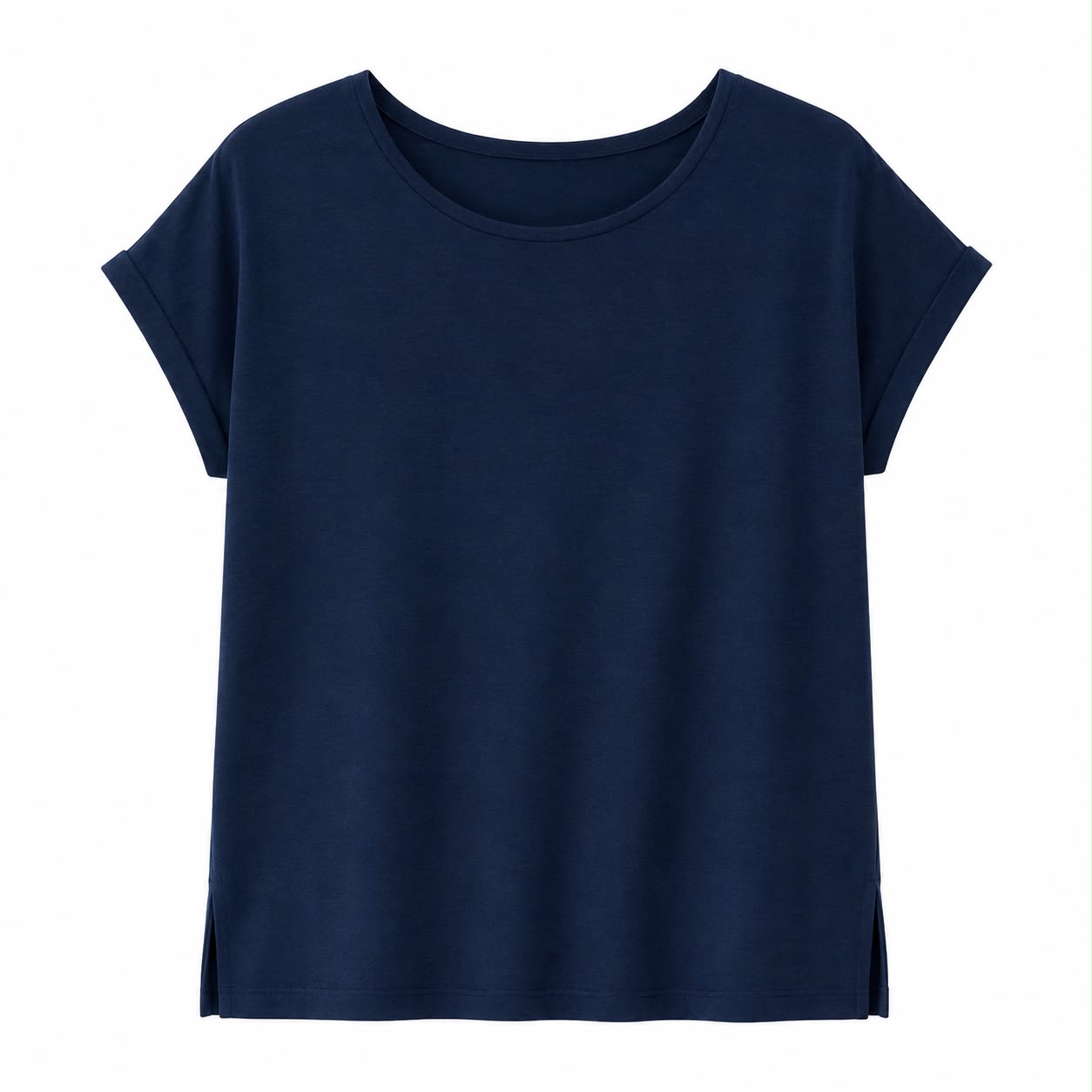 Anne Klein Short-sleeved t-shirt with draped crew neck