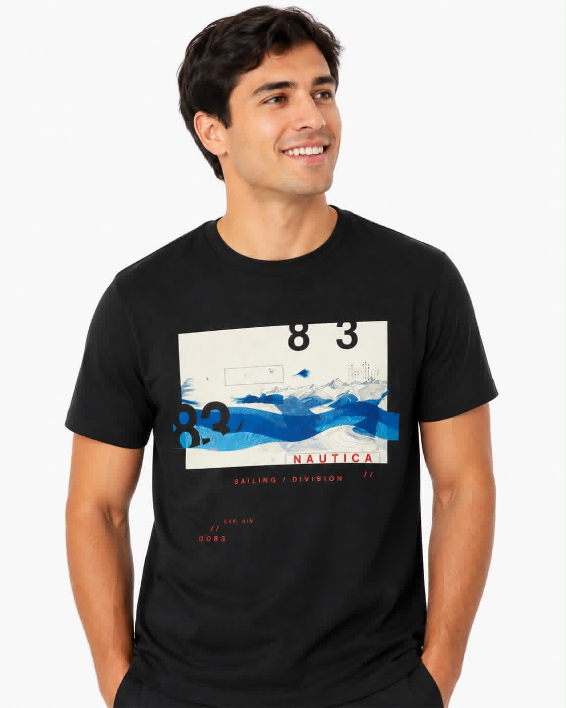 NAUTICA-Graphic t-shirt for men