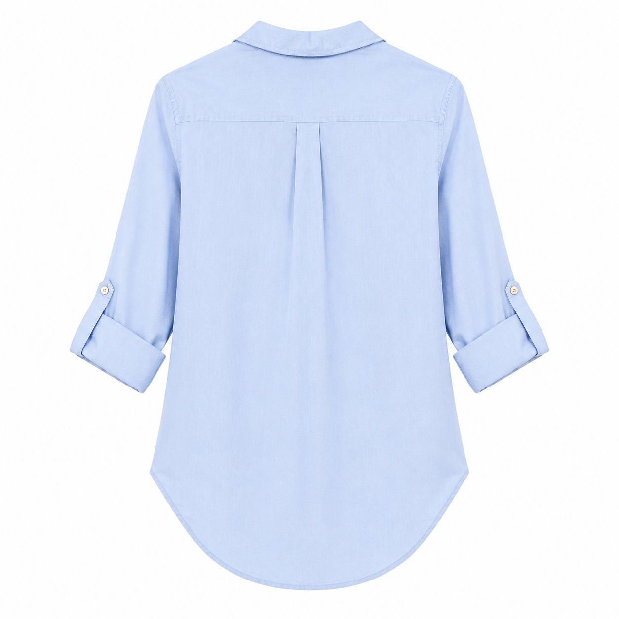 Us Polo Assn Light blue blouse brand stands out for its collar with adjustable laces