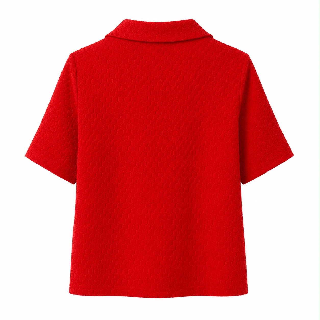 Kim & Cami red textured knit blouse Women’s