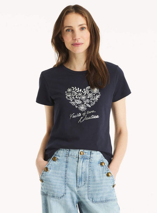 Náutica-yacht of love graphic t-shirt