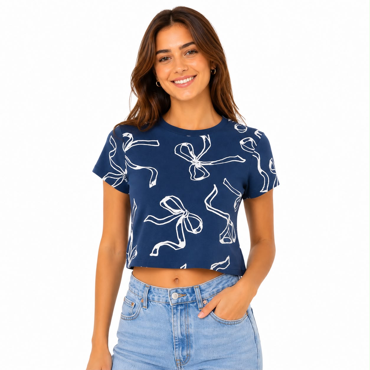Homegirl Society navy blue short t-shirt Women’s
