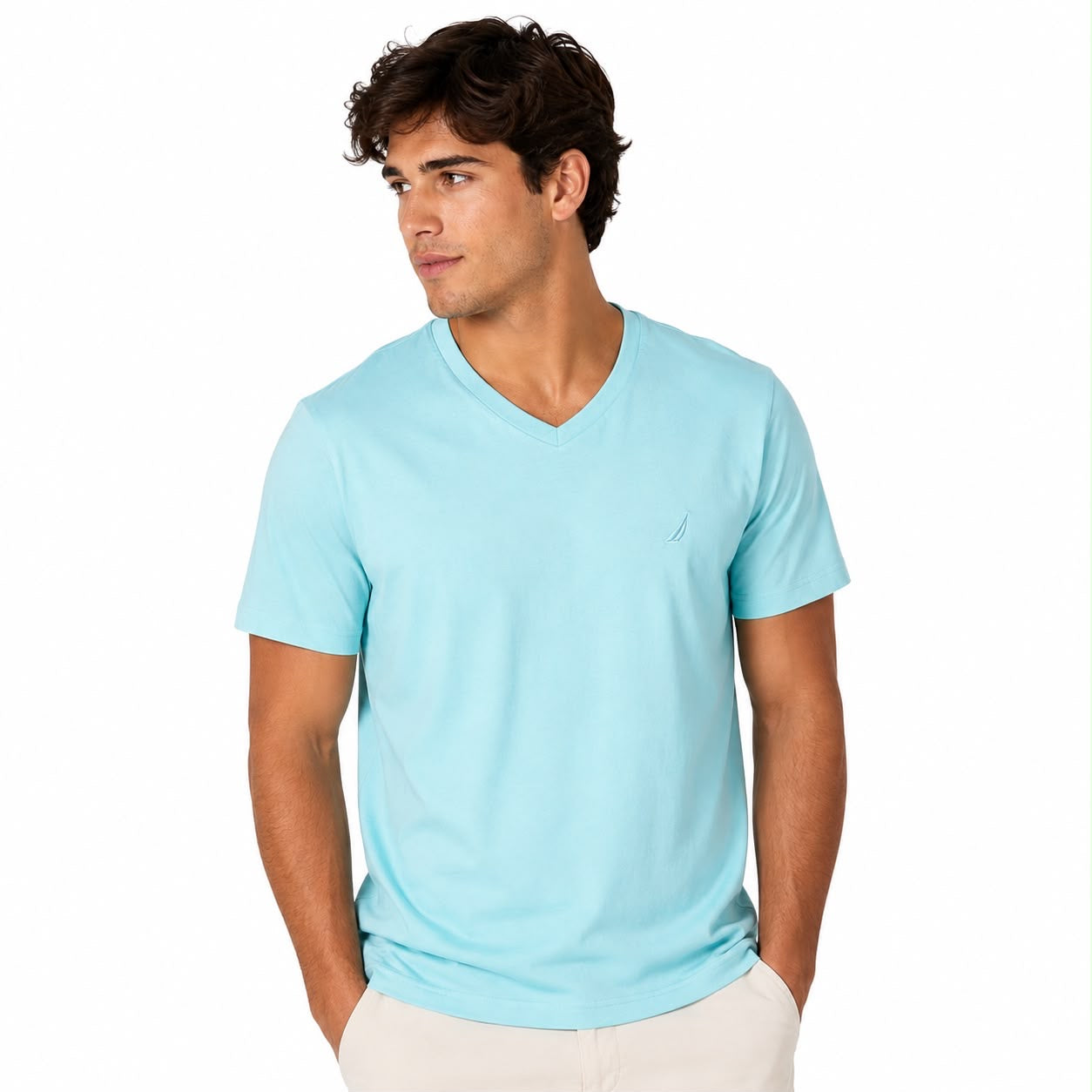NAUTICA-Classic V-neck t-shirt