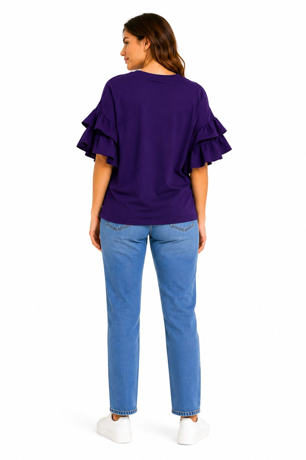 PARALLEL SKIES-Intense purple casual blouse