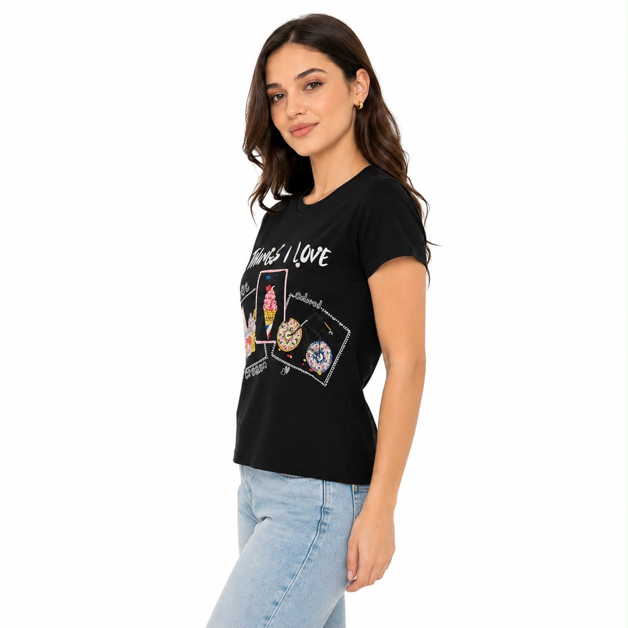 VINIZBENA- Black T-Shirt