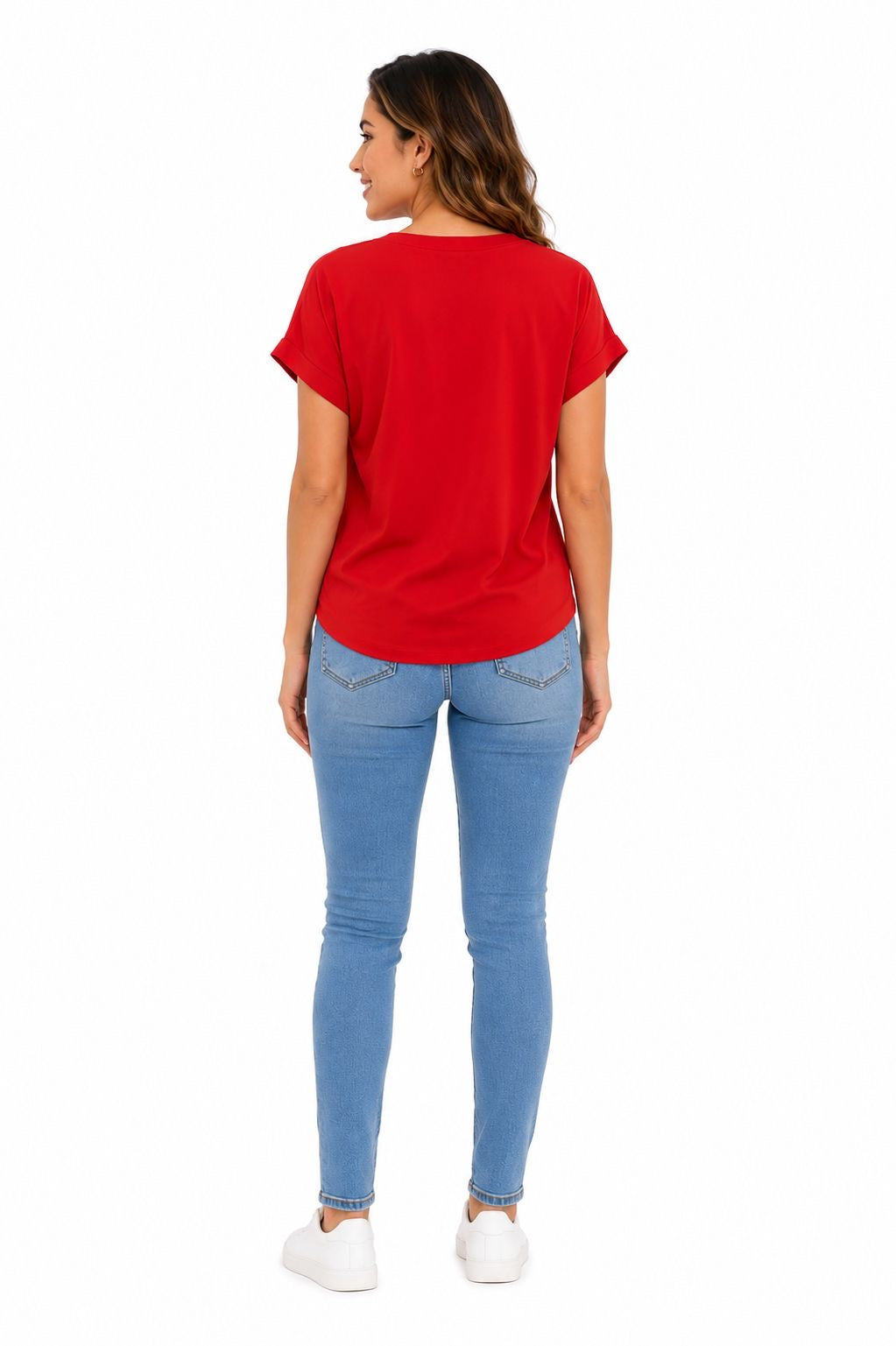 Anne Klein-Bright red blouse from the Anne Klein brand