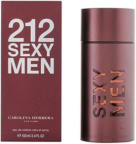Carolina Herrera 212 Sexy Eau De Toilette Spray for Men, 3.4 Ounce