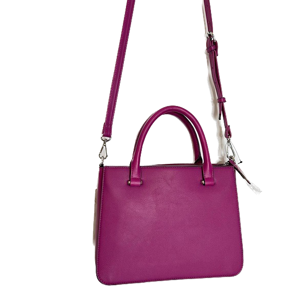 NINE WEST Kameron Satchel Bag Magenta Crossbody Removeable Straps