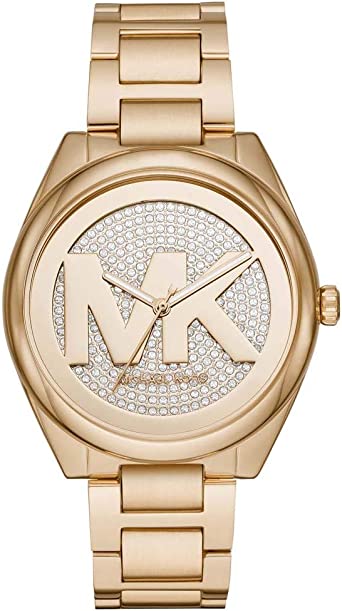Michael Kors Women's Janelle Three-Hand Gold-Tone Stainless Steel Watch