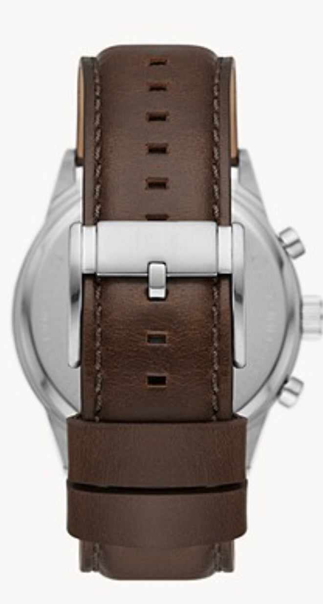 Fossil Flynn Chronograph Brown Leather Watch
