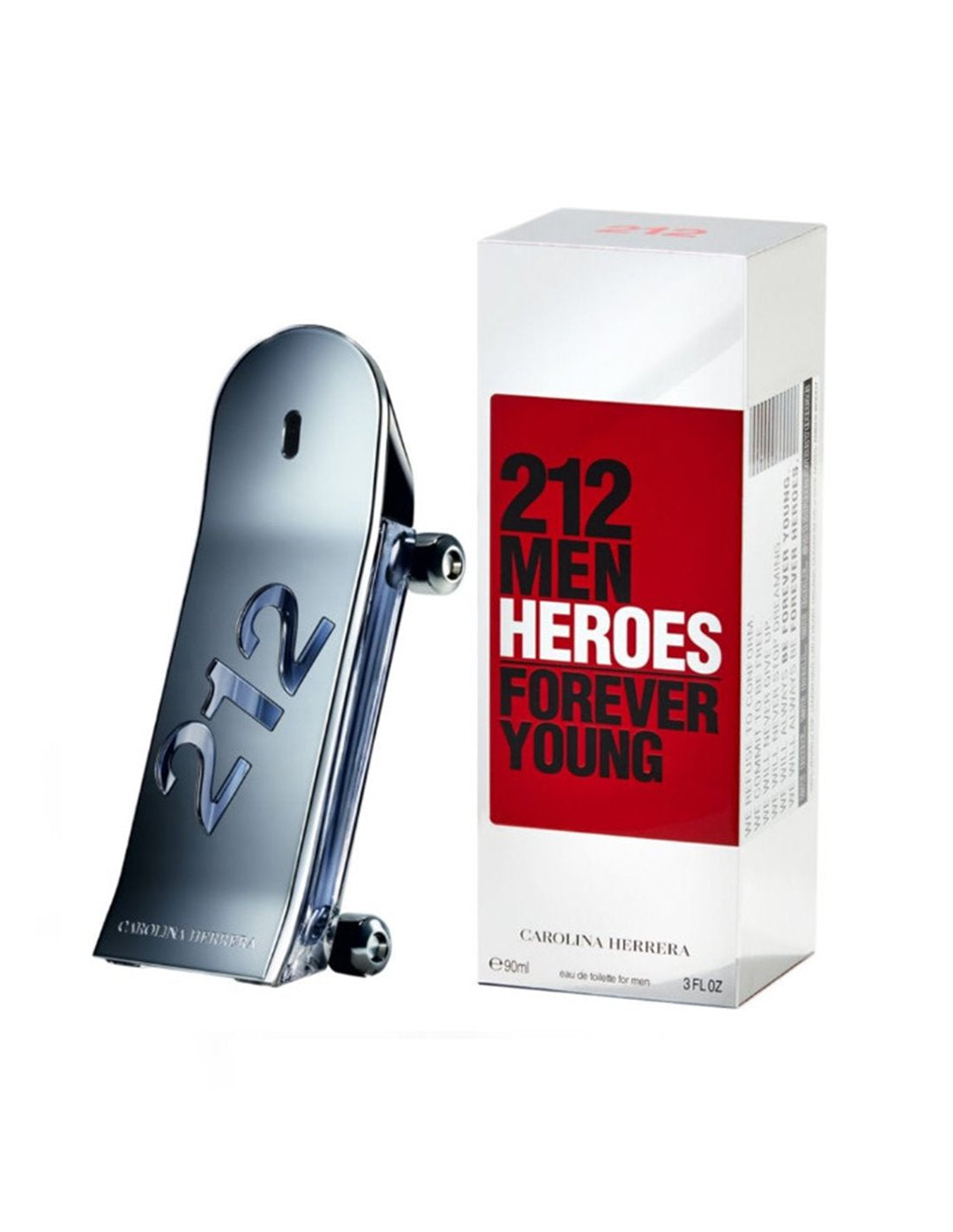 Carolina Herrera 212 Heroes Forever Young for Men Eau de Toilette Spray, 3 Ounce