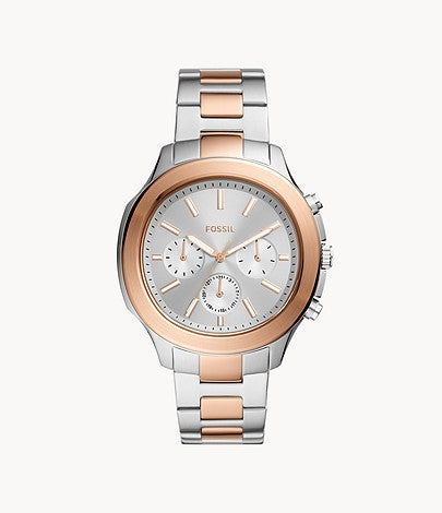 Fossil Windfield Multifunction Two-Tone Stainless Steel Watch