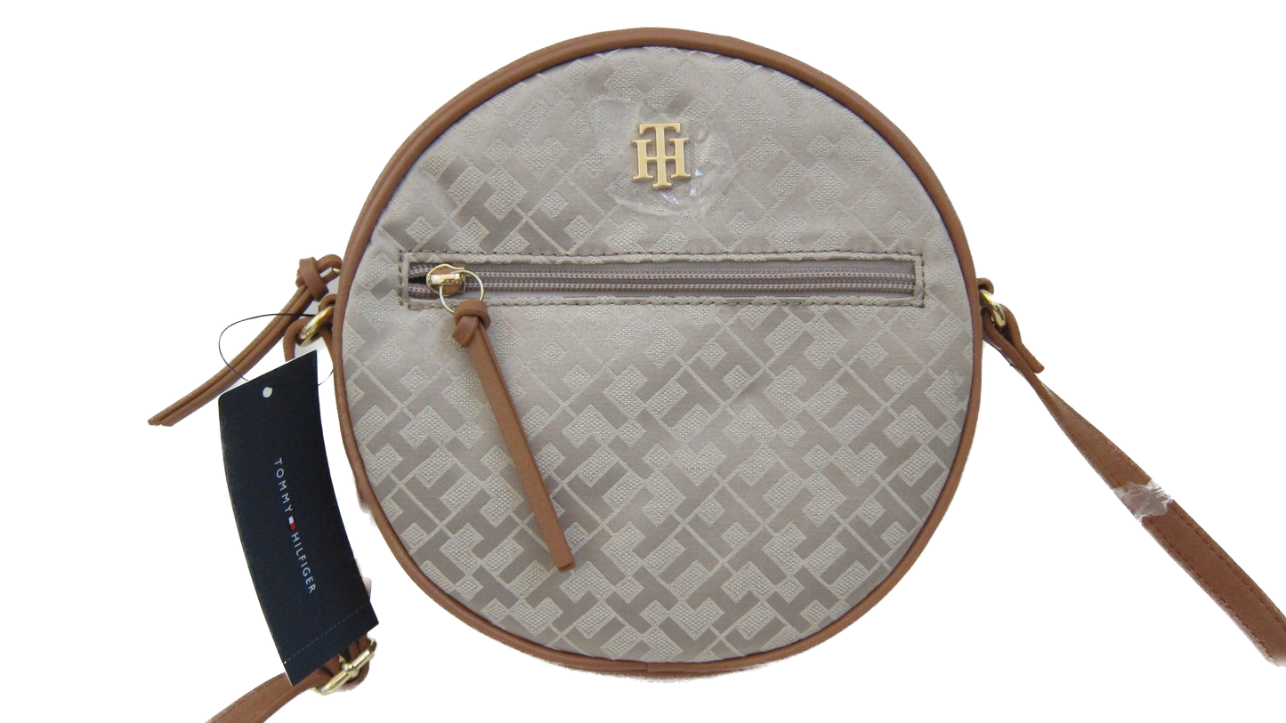 Tommy Hilfiger Brown Round Crossbody