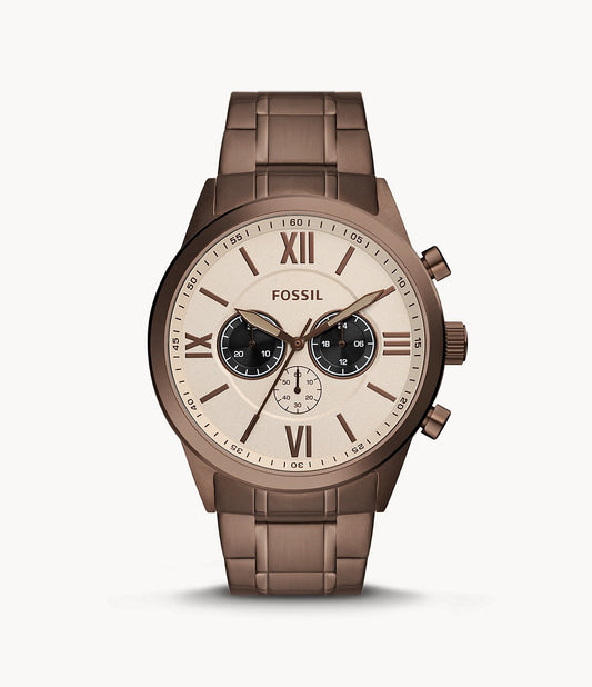 Fossil Flynn Chronograph Brown Stainless Steel Watch