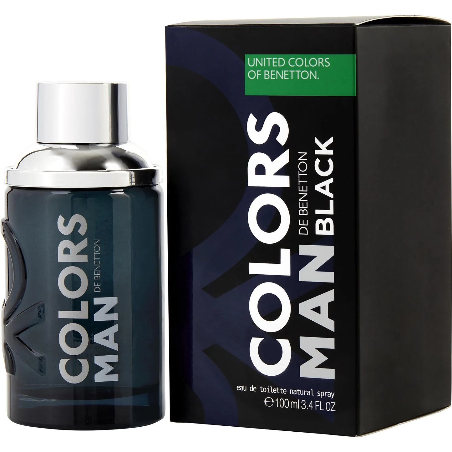 Benetton Colors Man Black by United Colors of Benetton 3.4Oz/100ml EDT