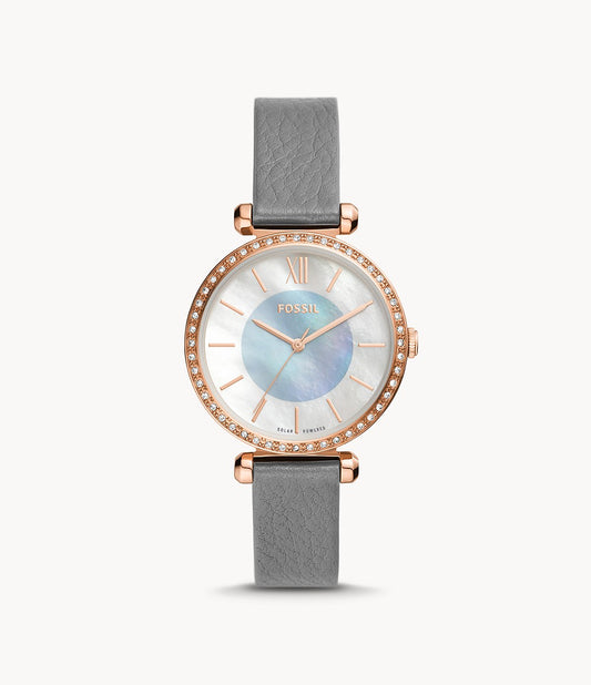 Fossil Tillie Solar-Powered Leather Watch