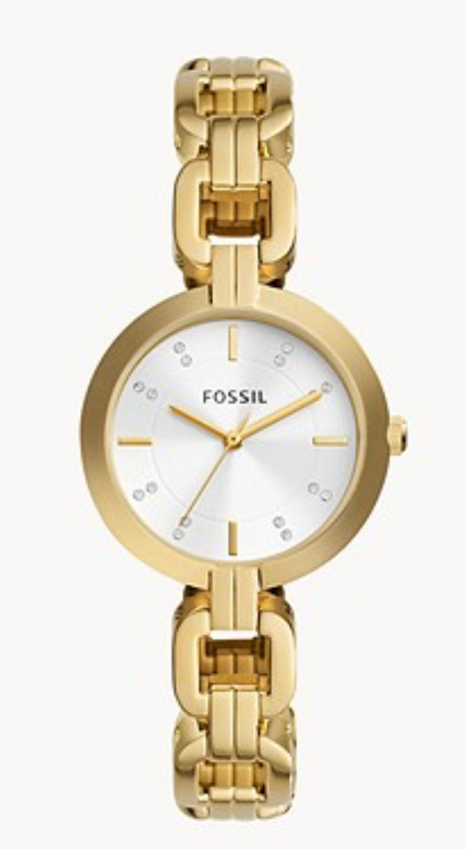 Fossil Kerrigan Three-Hand Two-Tone Stainless Steel Watch