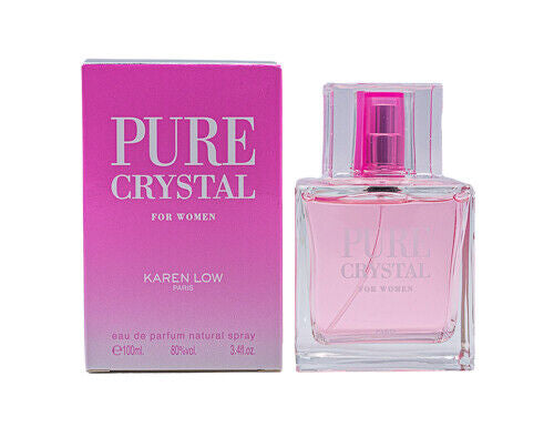 Karen Low Pure Crystal Eau de Parfum Spray for Women, 3.4 Ounce