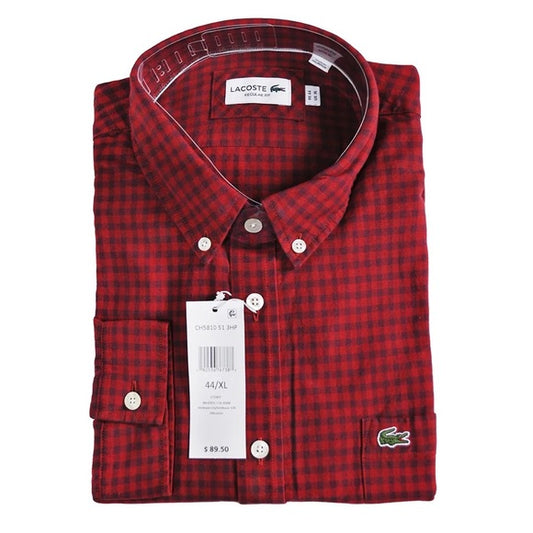 Lacoste mens checkered shirt  Lacoste